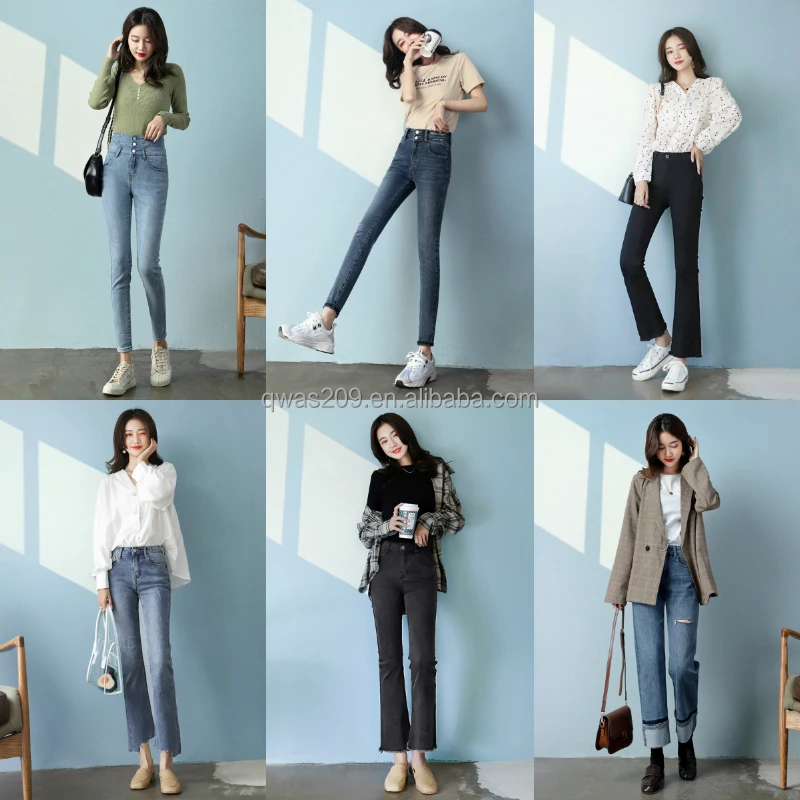 Pantalones Vaqueros Elásticos Para Mujer,Oferta De Productos De Comercio  Exterior,Jeans Elásticos De Moda Para Mujer,Venta Al Por Mayor De Corea -  Buy Las Mujeres Jean,De Las Mujeres Elásticos Jean,Las Mujeres Pantalones De