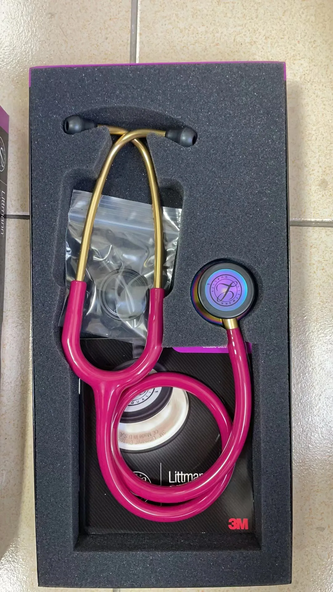 Littmann Classic III 聴診器 ラズベリー 27インチ
