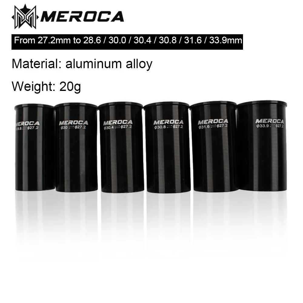MEROCA Aluminum Alloy Bicycle Seatpost Caliber Adapter 27.2mm to 33.9mm Bicycle Accessories