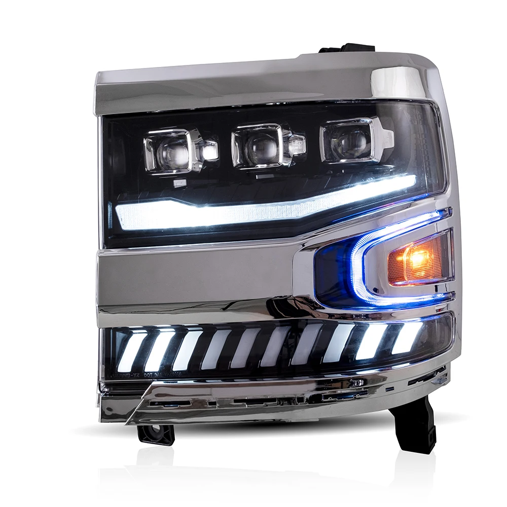 Vland New Full LED Headlights With Sequential & Welcome Breathing DRL Head Light 2016-UP Front lamp For CHEVROLET SILVERADO 1500 factory