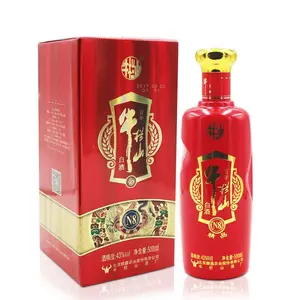 Beijing Centennial Niulan Shan N8 Premium 43-degree Strong Aroma Type 500ml *1 Bottle Gift Box Wedding Banquet Baijiu