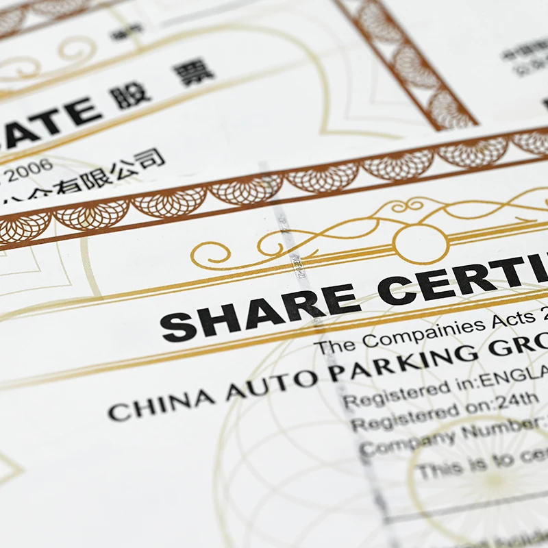 Custom Watermark Paper Security Certificate with Hologram Stamping Anti Fake Degree Certificate Printing