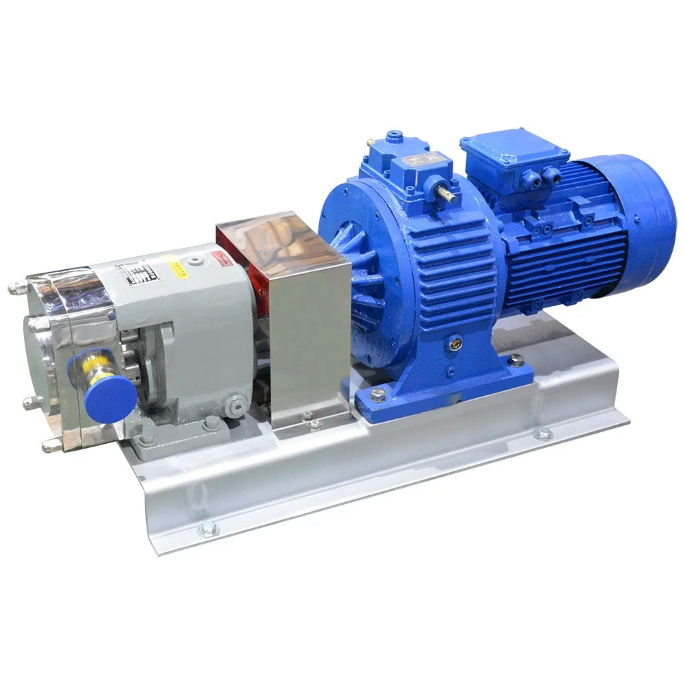 seasom food grade mini size fruit chunks lobe pump 4 kw - buy