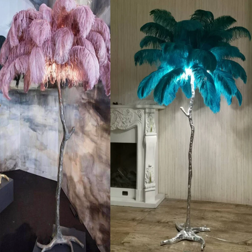 2 stuks veren tafellamp bedlampje veer nachtkastje lampenkap tafellamp witte basis met 3W lamp voor woonkamer, slaapkamer, bar, restaurant, woondecoratie, S