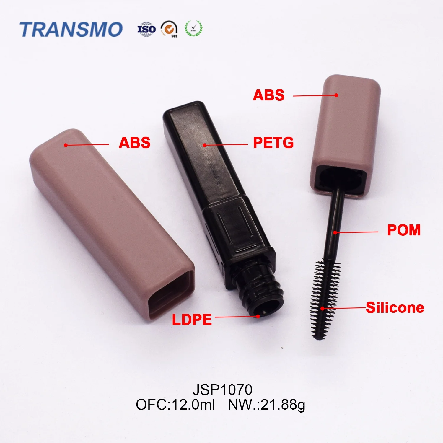 Rubber Paint 10ml Mascara Tube Custom Made Mascara Tube Packaging 12ml square Mascara Bottle Luxury