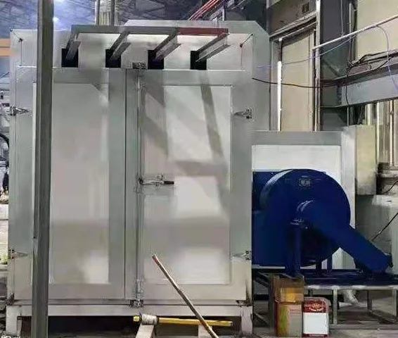 Manual Powder Coating Spray Production Line with Cross Track System