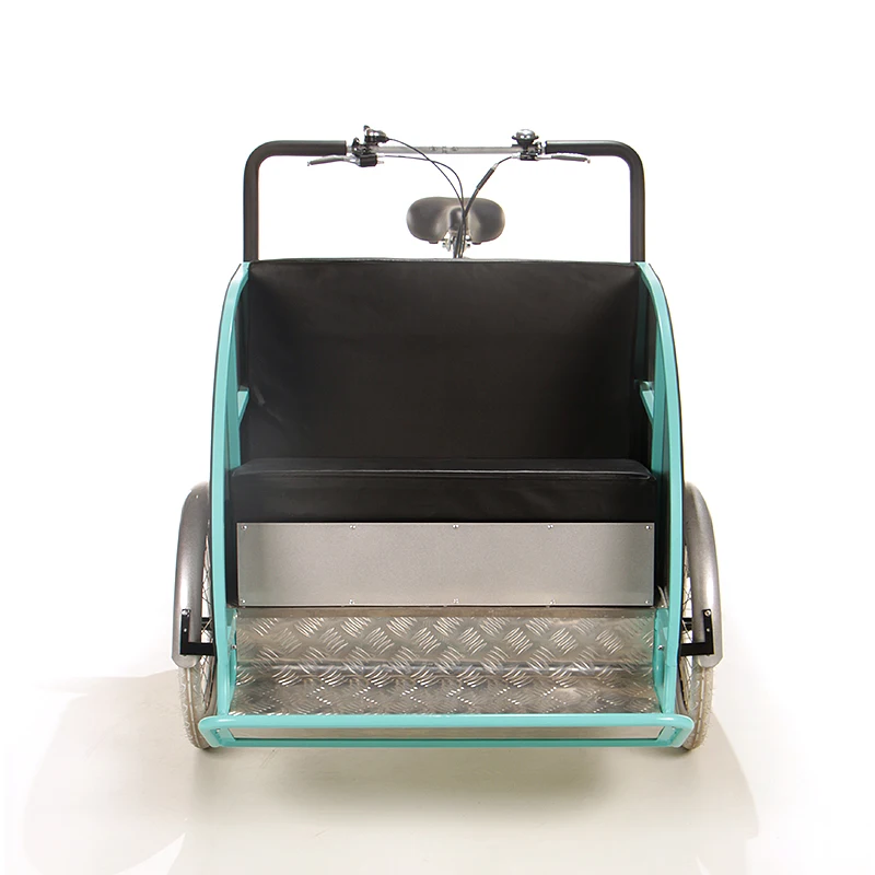 Factory Direct Sale Europe Style Three Wheel Cargo Bike Taxi Cycle Rickshaws for Sale Electric Pedicab for Passengers