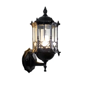 American Style Outdoor Waterproof Villa Garden Solar Light Outdoor Gate Courtyard Balcony European Style Wall Lamp