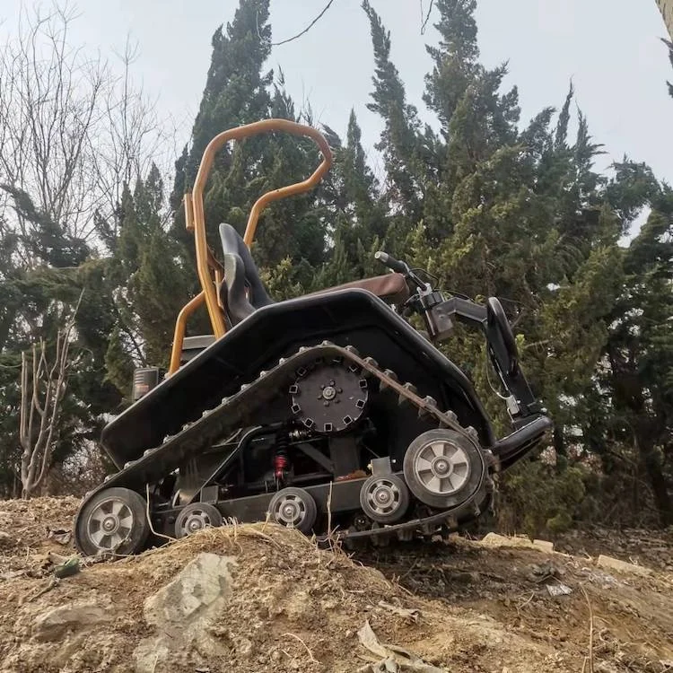 off Road Rubber Tracked Wheelchair with Remote Control Motor Power Atv Utv Rubber Crawler Triangle System