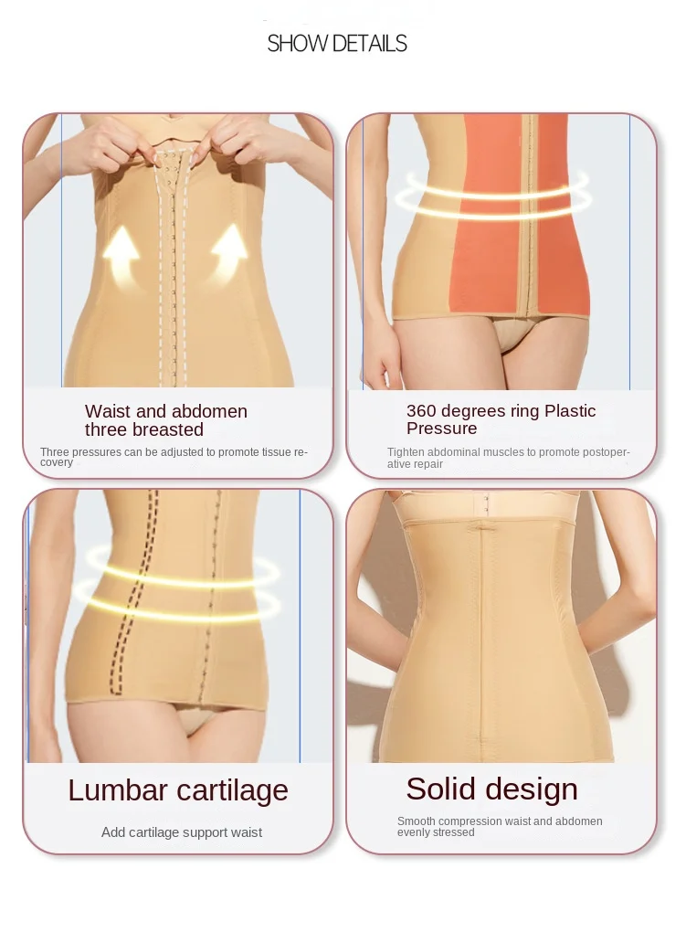 ZOYIAME Private Label Postpartum Body Shaper C Section Tummy Cincher BBL Compress Fajas Colombianas Post Surgery Waist Trainer