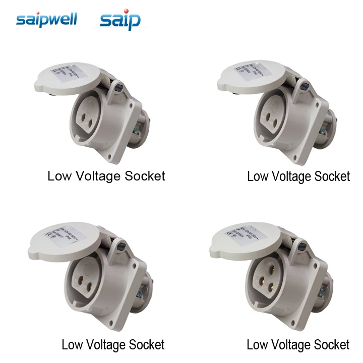 Saipwell / Saip IEC standard IP44 16A 32A 63A 125A industrial power socket plug