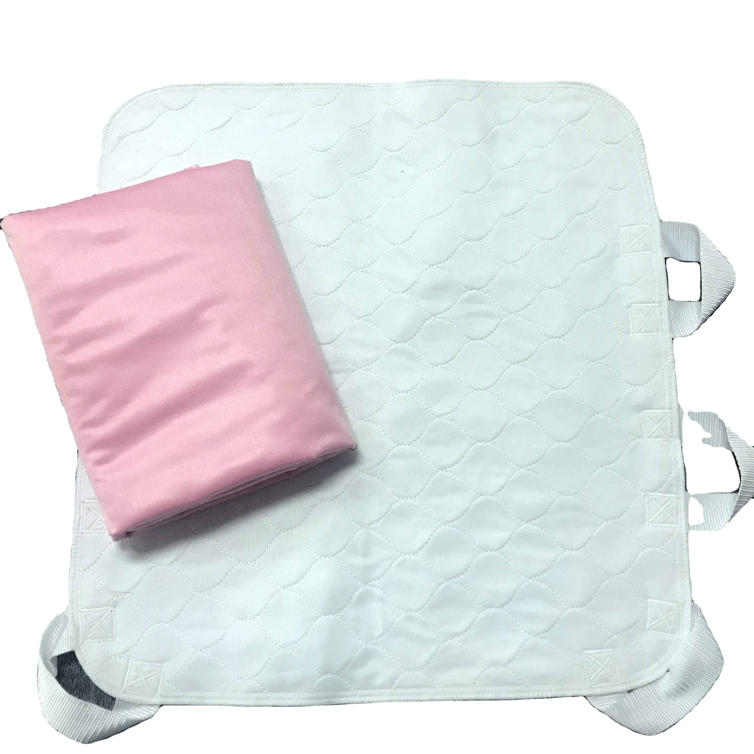 Waterproof Reusable Underpad With 4 Positioning Strap Handles Washable