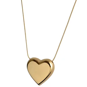 Fashion Lady Custom Simple Design Heart Pendant Necklace