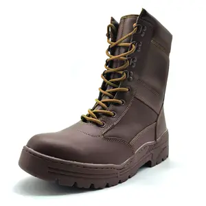 Tactical Boots High-top Steel Toe Mesh Upper Rubber Midsole Protective Training Waterproof Breathable Unisex Lightweight Safety