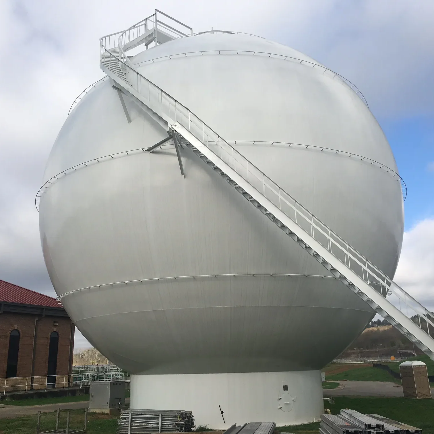 EPC 2000MT 3000MT Sphere Hydrogen Oxygen Nitrogen Propane Spherical Tank for Energy Providing