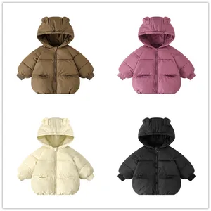 Customized Girls Clothes Boy Cotton-padded Coat Winter Child Baby Warm Foreign Style Korean Version Clothes for Kids
