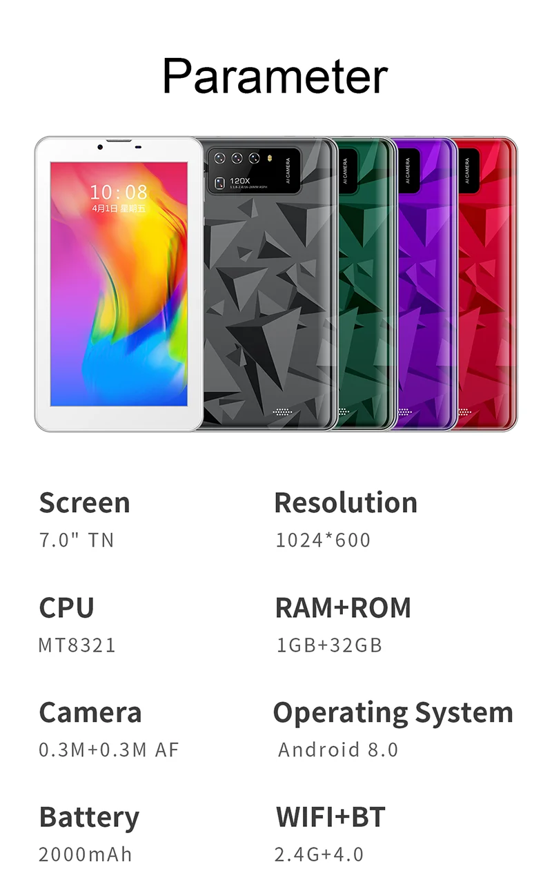 New 8gb Android 6 Tablet With 1gb Ram Gsm Network For Educational Use ...