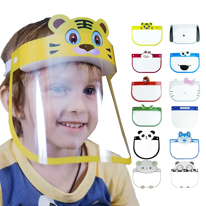 PET child face shield kids face shields protective full cover face shield for kids