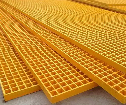 FRP GRP Grating Frp Deck Grating Fiberglass Floor Grills Glass Fiber Reinforced Plastic Molded Grille