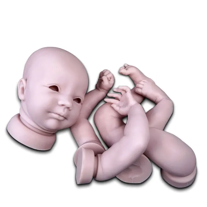 Solid Full Silicone Newborn Lifelike Realistic 18" Reborn Sleeping Baby Dolls 