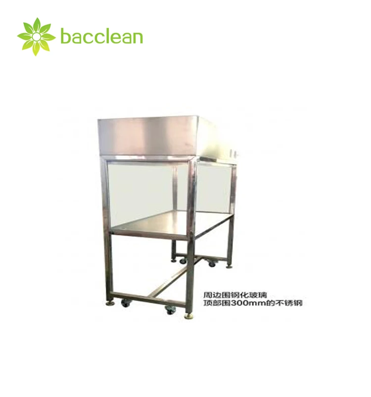 BACCLEAN  CE VerticalLaminar Flow Cabinet Dust Free Tent for Clean Room Laboratory with Caste