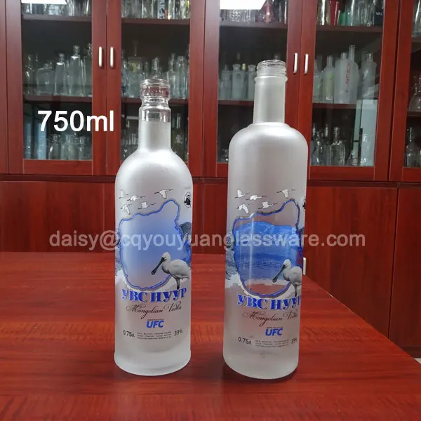 75cl Branded Custom Mongolian Vodka Bottle 750 ml