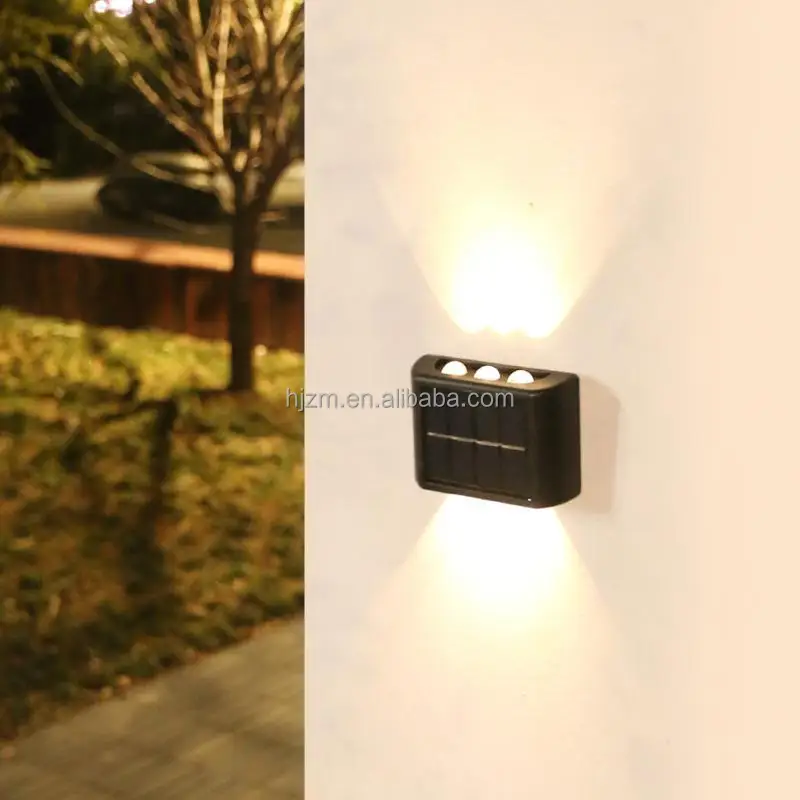 Solar Outdoor Garden Light Up And Down Stairs Glowing Atmosphere Wall Lamp Courtyard Street