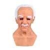 Maschera da vecchio con barba bianca
