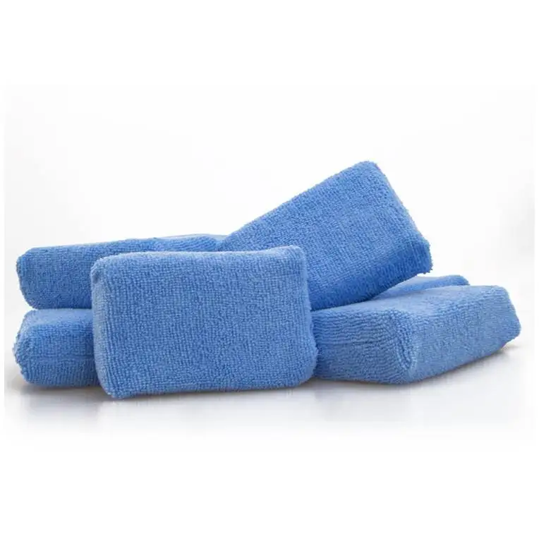 NBT Высококачественная Автомобильная ткань из микрофибры восковой блок нано-керамическое покрытие аппликатор для чистки губка