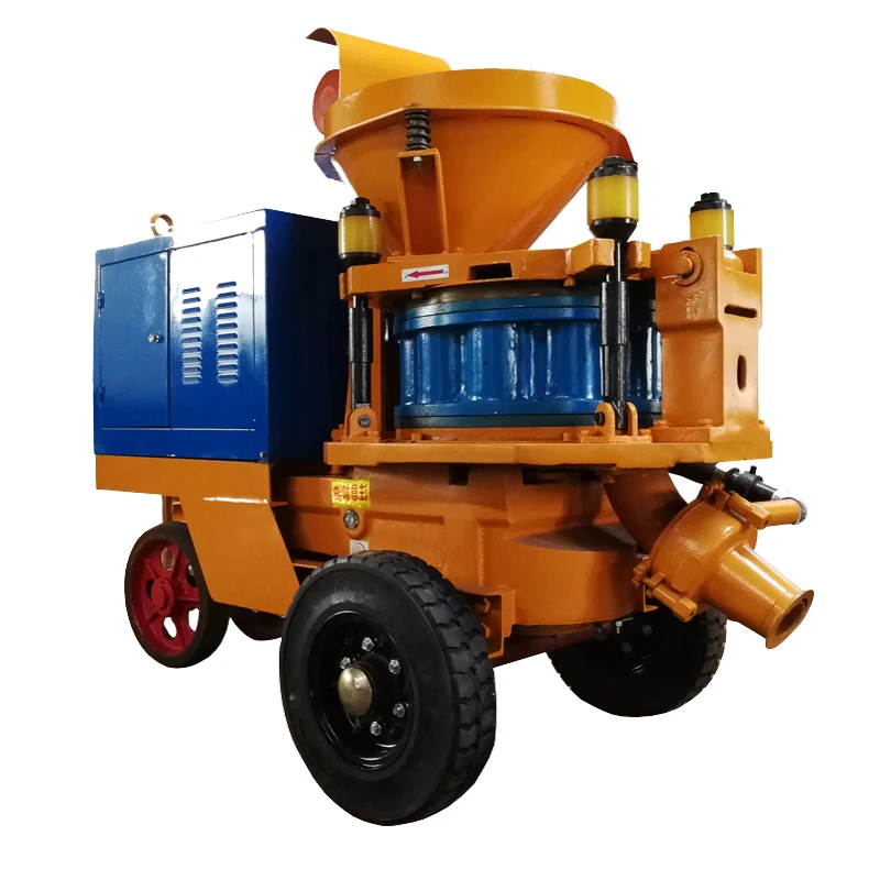 Small Dry Electric Shotcrete Spray Refractory Gunning Gunite