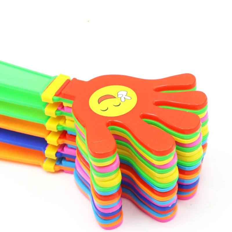 
 Пластиковая Веселая Хлопушка в форме руки для шумоподавления спортивных мероприятий или концертов с наклейкой с вашим логотипом  