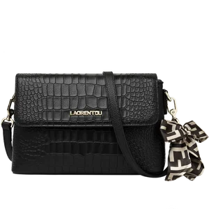 2026 Trending From China Guangzhou Top Luxury Crocodile Pattern Genuine Leather Handbags Lady Crossbody Bag for Women