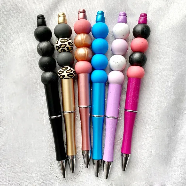 Buy Wholesale China 2023 Christmas Beads Pen Silicone Ballpoint Pens  Stationary Personalized Gift Diy Beads Pens For Kids & Silicone Focal Beads  Pen Ballpoint Pen at USD 1.3