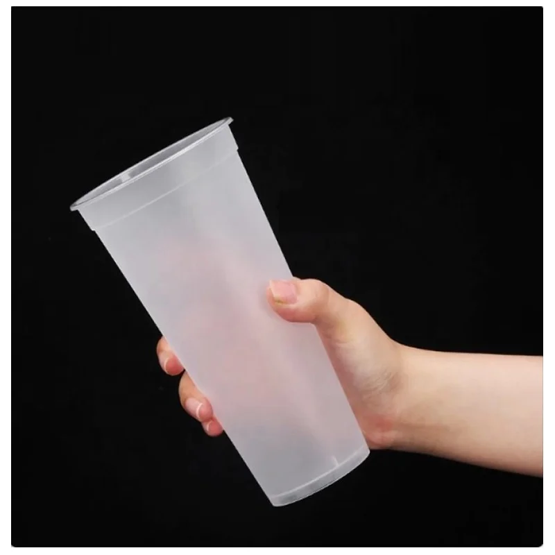Cheap 500ml Plastic Cups for Bubble and Milk Tea With Spot Wholesale
