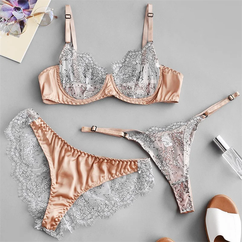 Conjunto De Ropa Interior De Encaje Para Mujer,Lencería Fina Con Sujetador  Y Aros,Liguero,Lencería Sexy,Traje Erótico - Buy De Pantalón Trajes De Las  Señoras Sexy,Bra,Las Chicas Sexy Sujetador Y Bragas Traje De Product