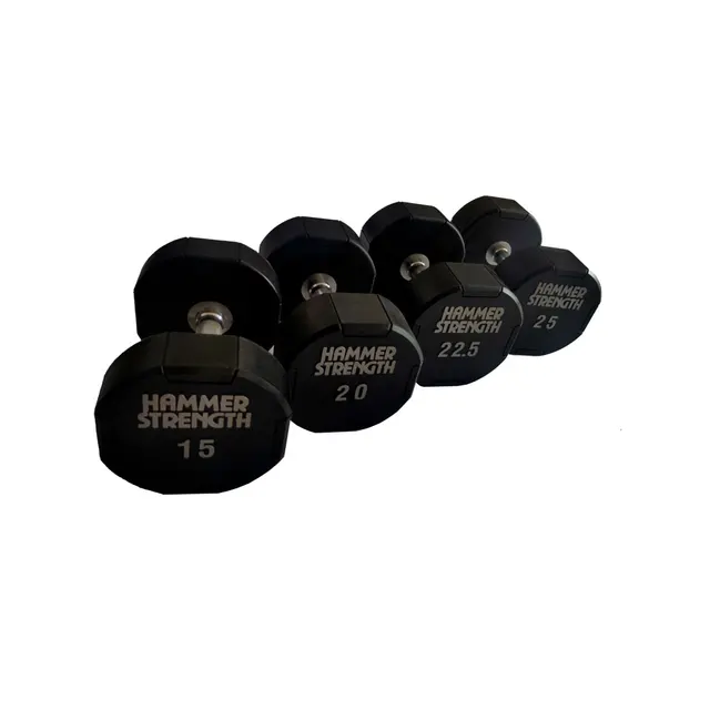 Wholesale Customizable Weight Lifting Round Dumbbell Sports Gym Equipment polyurethane Dumbbell