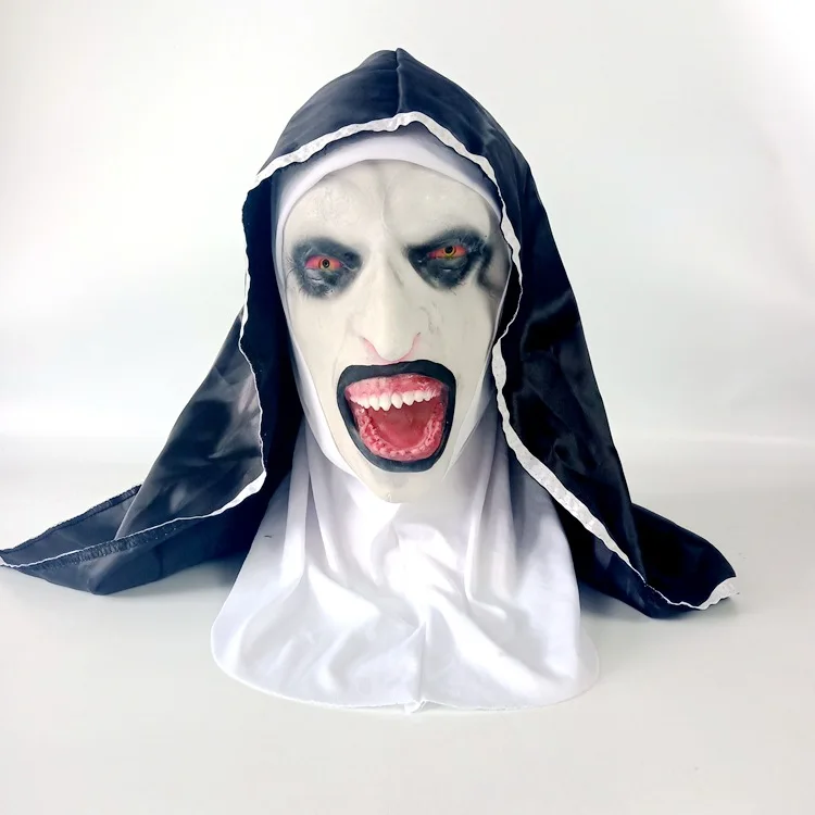 Costume Suora Spaventosa Aicerous Maschera Suora Spaventosa Halloween - Lattice, Taglia Unica, Per Feste Horror The Nun Costume - Foto 1