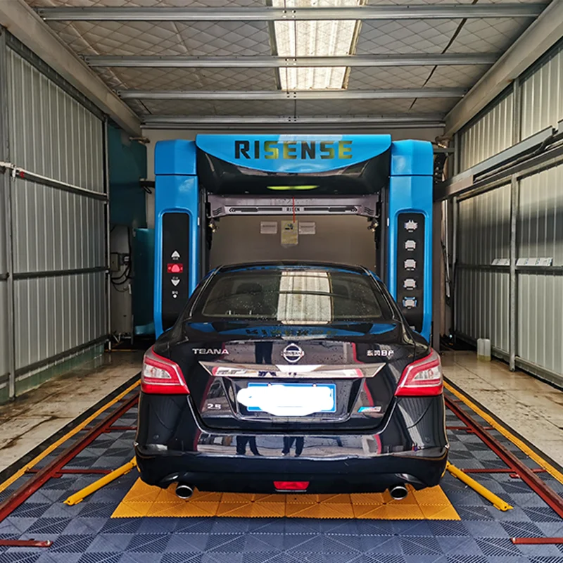 Risense touch free 360 машина для мытья автомобиля с двумя ручками Автоматическая туннельная бесконтактная 2022 воздушной сушилкой и лавовым