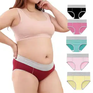 M-5XL High-Quality Women's Comfortable Underwear, High-Waisted Briefs, Plus Size Wholesale