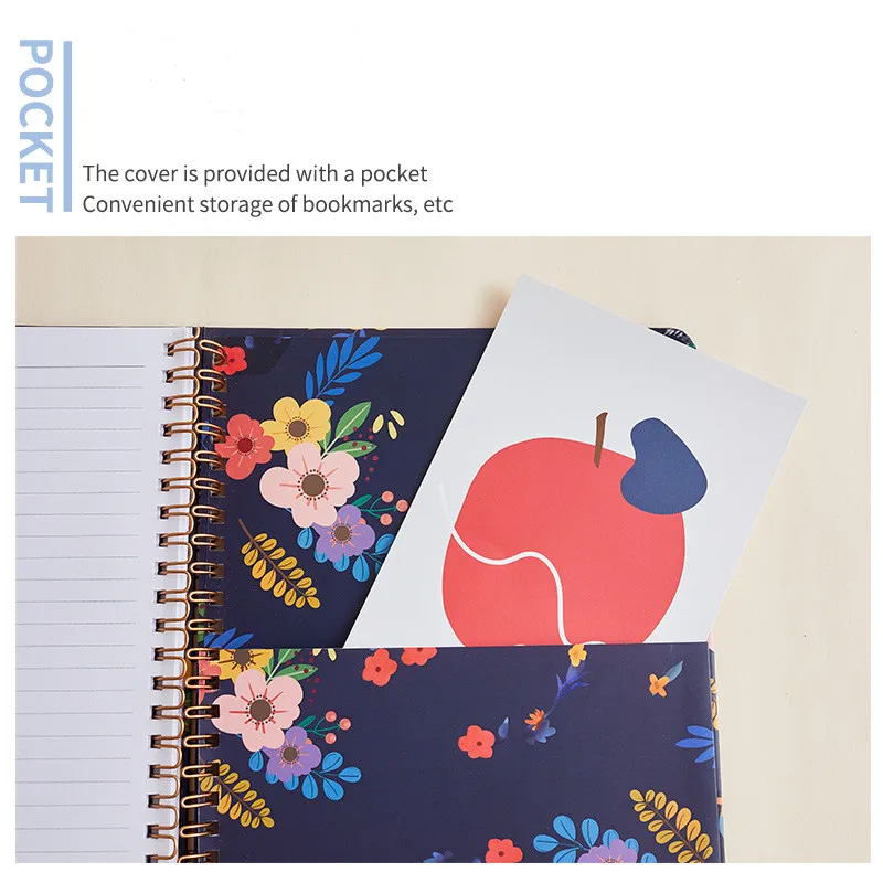 High Quality Custom Spiral Notebooks for Students A4 A5 B5 Custom Planner Agenda 2025 logo Printing Notebooks Customizable