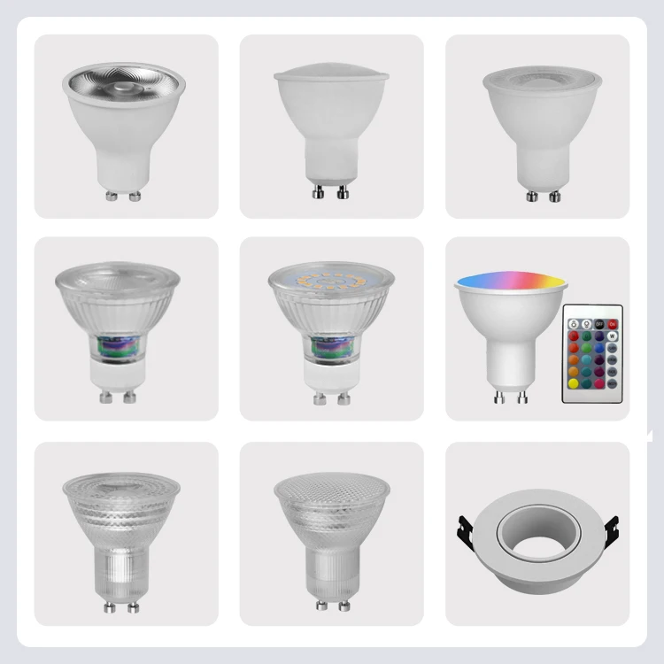 Hanlux Gu10 80mm Light Diffuser Gu10 Led Bulb Lampadine Led Gu10 5w 7w 9w Dicroicos Wifi Gu10 Homekit Ningbo Factory