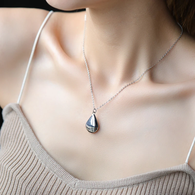 Custom Cheap Drop Photo Frame Sublimation Locket Necklace for Women