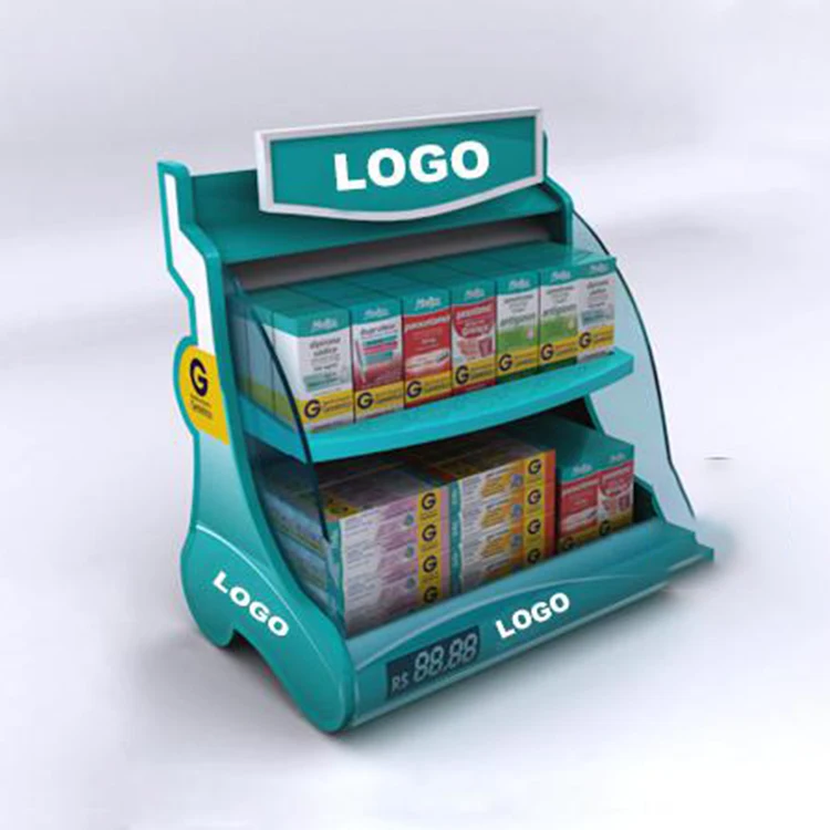 Custom Floor Beautiful Toothpaste Display Rack for Supermarket Retail Display Stand
