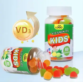 Improve Immunity and Supplement Vitamin D3 Healthcare Supplement Kids Vitamin D3 Gummies for Children Dietary Supplement