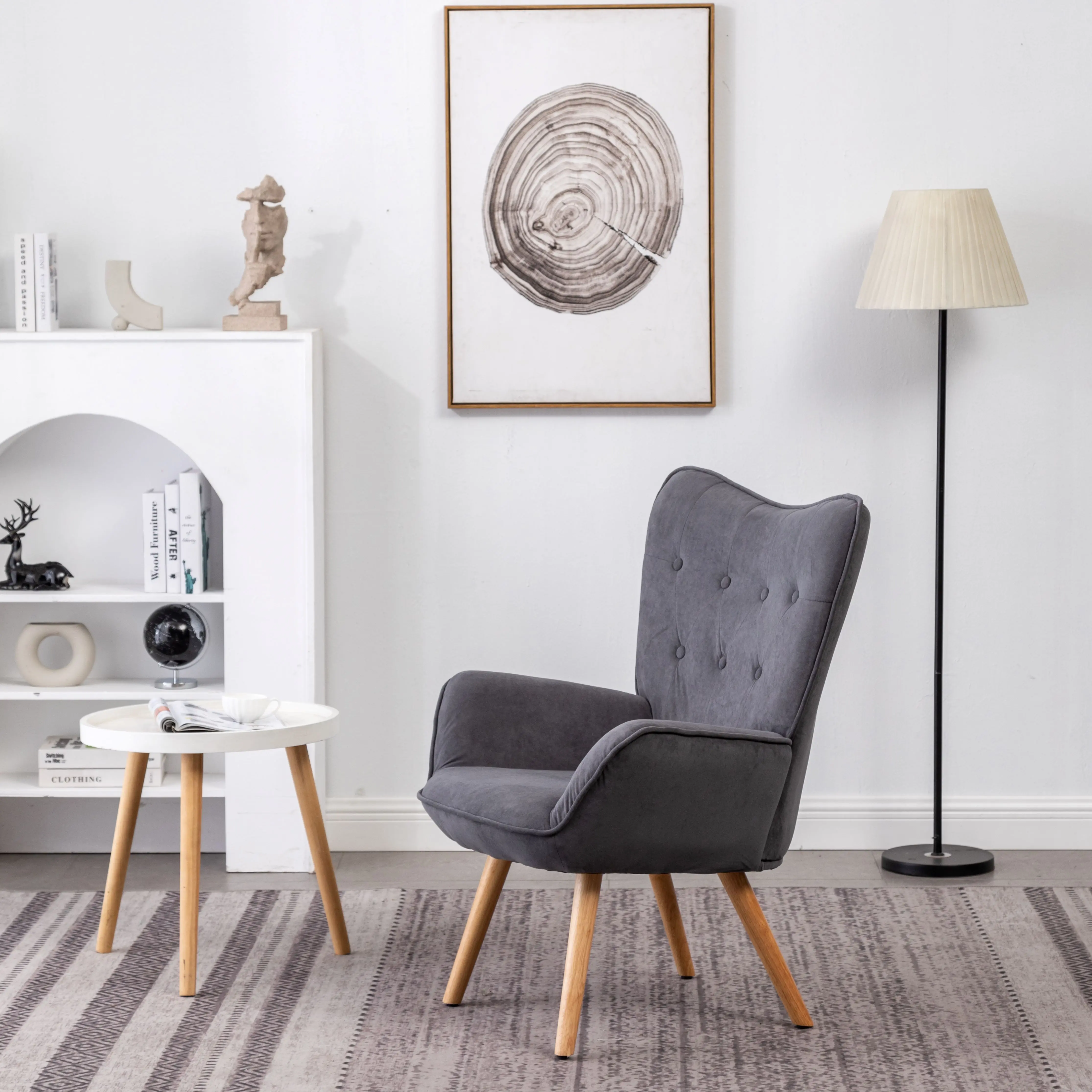 Nordic Modern Style Armchair Lounge Living Room Bedroom Furniture Accent Chair Hot Selling details