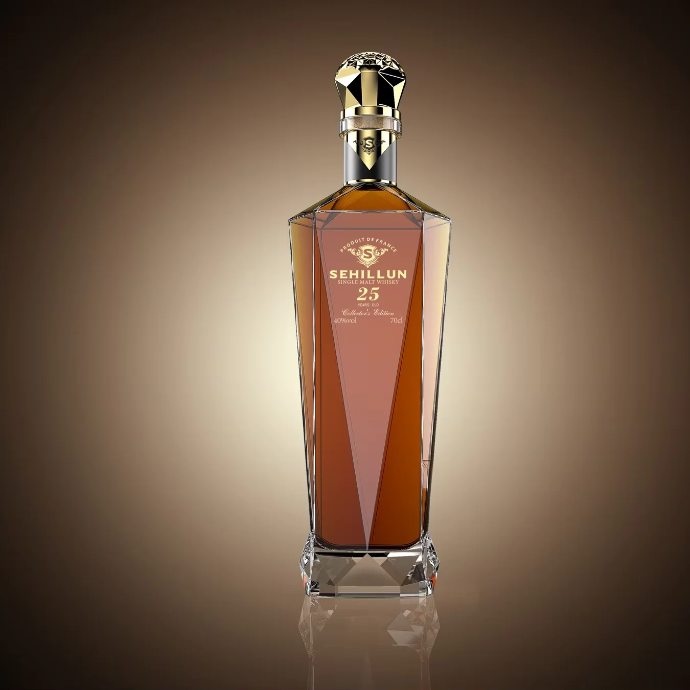 Spirit Glass Bottles Vodka Whisky Tequila Brandy 750ml