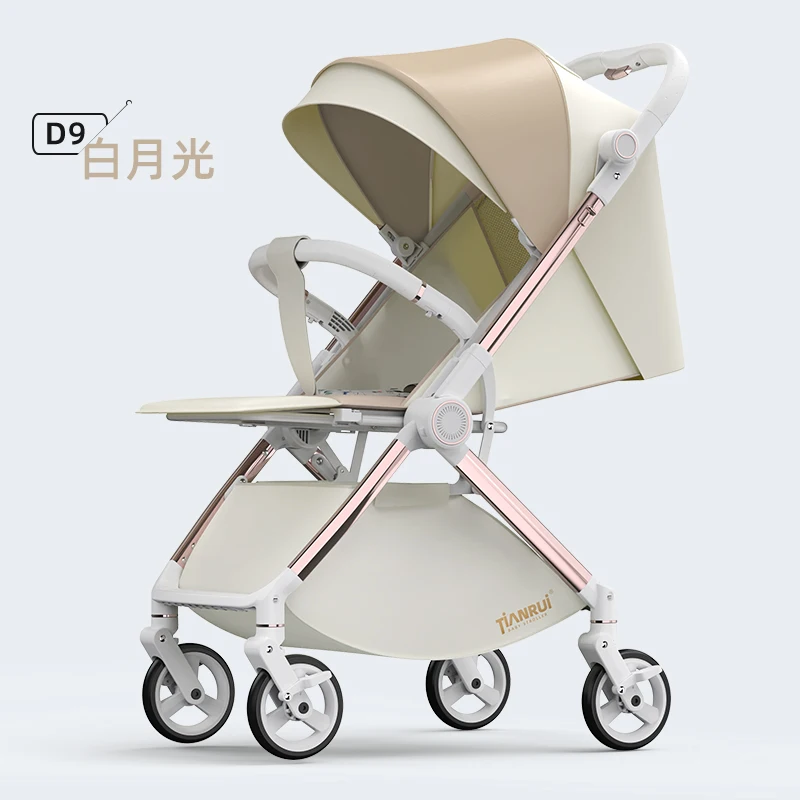 Luxury Lightweight Foldable Reversible Baby Stroller with 360