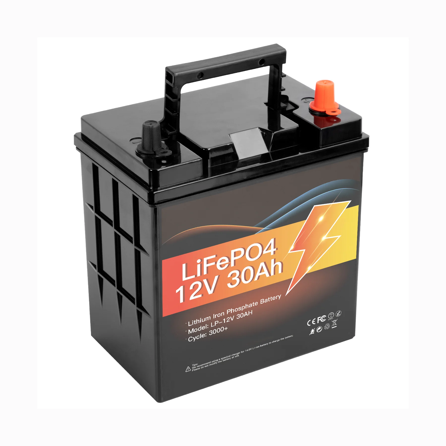 Avepower OEM 12V LiFePO4 بطارية حزمة 30Ah بطارية ليثيوم أيون بطارية قابلة للشحن 12V 30Ah