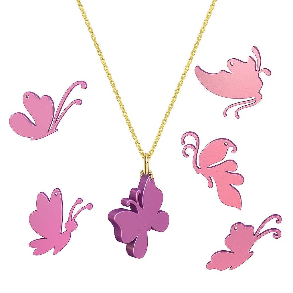 Butterfly Necklace Pendant Earrings Jewelry Pendant Silicone Mold Necklace Pendant Mold Creative DIY Mold factory