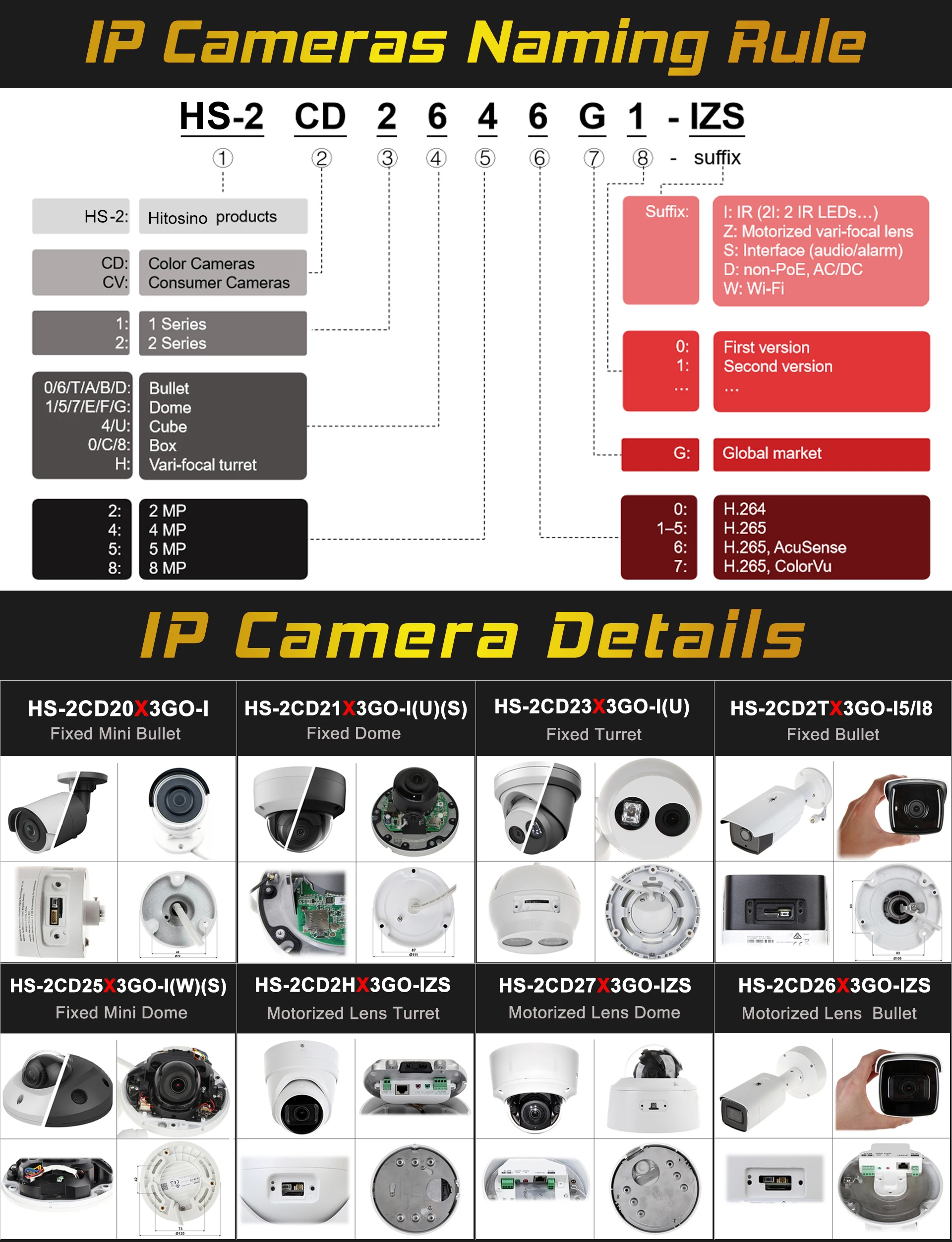OEM HIK IPC Infrared 6MP 4MP 4K 8MP Network Video Outdoor IP67 PoE Home Surveillance Security System IP CCTV Camera
